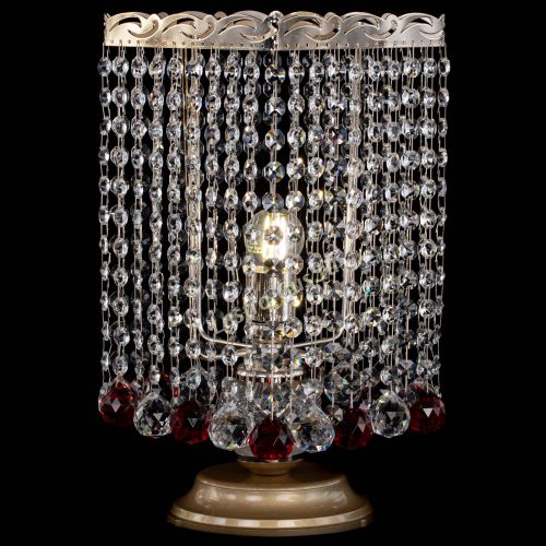 Настольная лампа Квадрат шар красная в Самаре Гусь Хрустальный