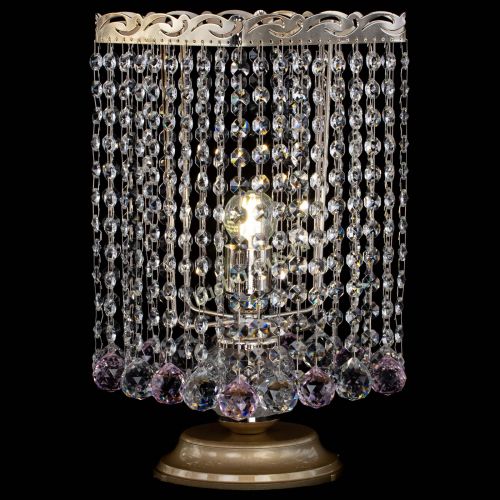 Настольная лампа Квадрат шар розовая в Самаре Гусь Хрустальный