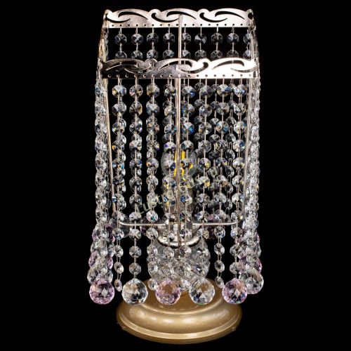 Настольная лампа Квадрат шар розовая в Самаре Гусь Хрустальный