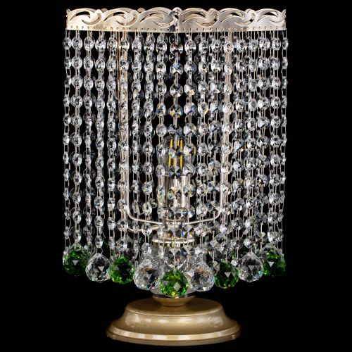 Настольная лампа Квадрат шар зеленая в Самаре Гусь Хрустальный