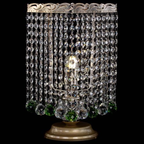 Настольная лампа Квадрат шар зеленая в Самаре Гусь Хрустальный