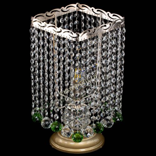 Настольная лампа Квадрат шар зеленая в Самаре Гусь Хрустальный