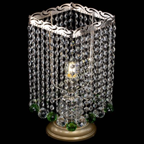 Настольная лампа Квадрат шар зеленая в Самаре Гусь Хрустальный