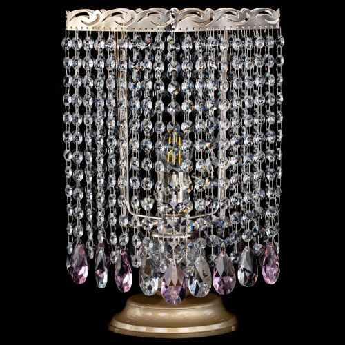 Настольная лампа Квадрат журавлик розовая в Самаре Гусь Хрустальный