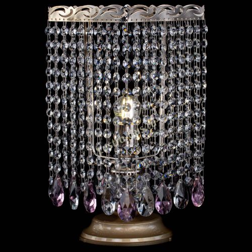 Настольная лампа Квадрат журавлик розовая в Самаре Гусь Хрустальный