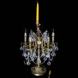 Бронзовая настольная лампа Луиза №5/2 шар в Самаре