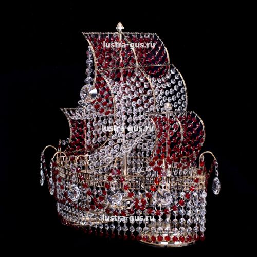 Настольная лампа Корвет №1 - 2 лампы цветная в Самаре Гусь Хрустальный