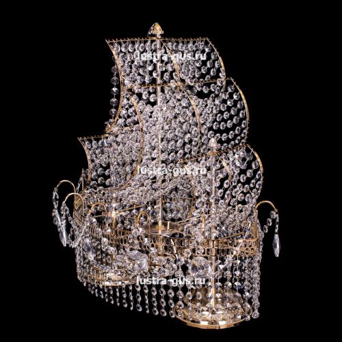 Настольная лампа Корвет №1 - 2 лампы цветная в Самаре Гусь Хрустальный