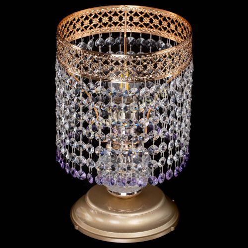 Настольная лампа Венеция №1 мини фиолетовая в Самаре Гусь Хрустальный