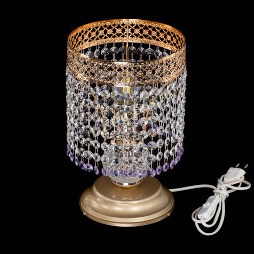 Настольная лампа Венеция №1 мини фиолетовая в Самаре Гусь Хрустальный