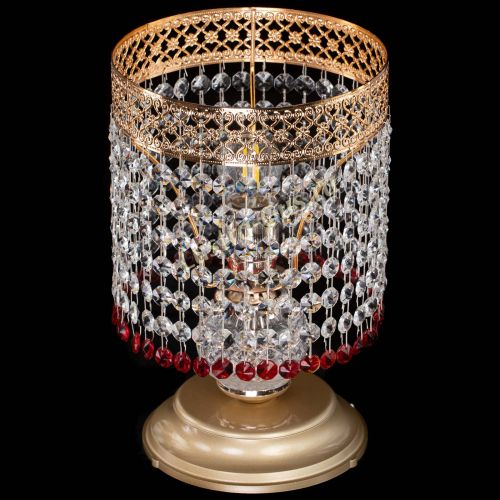 Настольная лампа Венеция №1 мини красная в Самаре Гусь Хрустальный