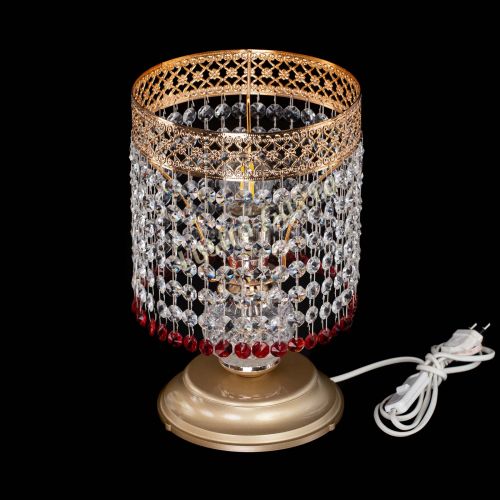 Настольная лампа Венеция №1 мини красная в Самаре Гусь Хрустальный