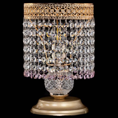 Настольная лампа Венеция №1 мини розовая в Самаре Гусь Хрустальный
