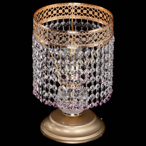 Настольная лампа Венеция №1 мини розовая в Самаре Гусь Хрустальный