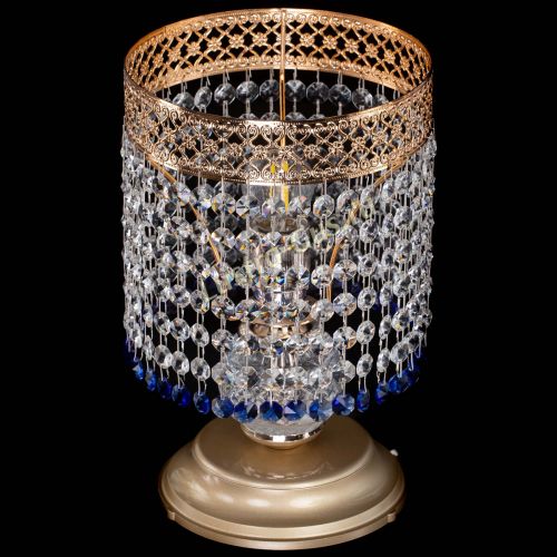 Настольная лампа Венеция №1 мини синяя в Самаре Гусь Хрустальный