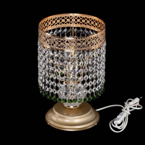 Настольная лампа Венеция №1 мини зеленая в Самаре Гусь Хрустальный