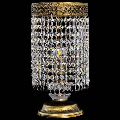 Настольная лампа Венеция оптикон №1 бронза черная в Самаре Гусь Хрустальный