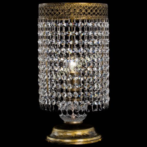 Настольная лампа Венеция оптикон №1 бронза черная в Самаре Гусь Хрустальный