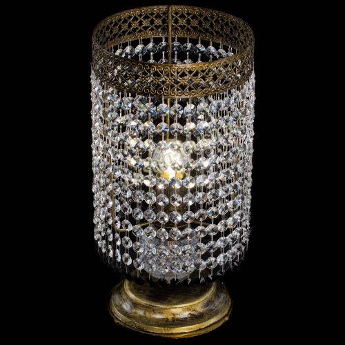 Настольная лампа Венеция оптикон №1 бронза черная в Самаре Гусь Хрустальный