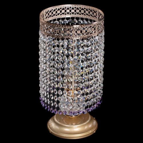 Настольная лампа Венеция оптикон №1 фиолетовая в Самаре Гусь Хрустальный