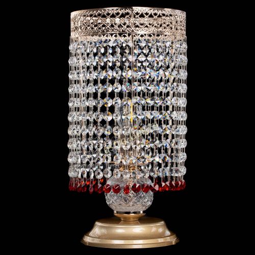 Настольная лампа Венеция оптикон №1 красная в Самаре Гусь Хрустальный