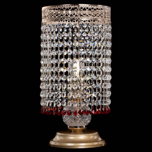 Настольная лампа Венеция оптикон №1 красная в Самаре Гусь Хрустальный