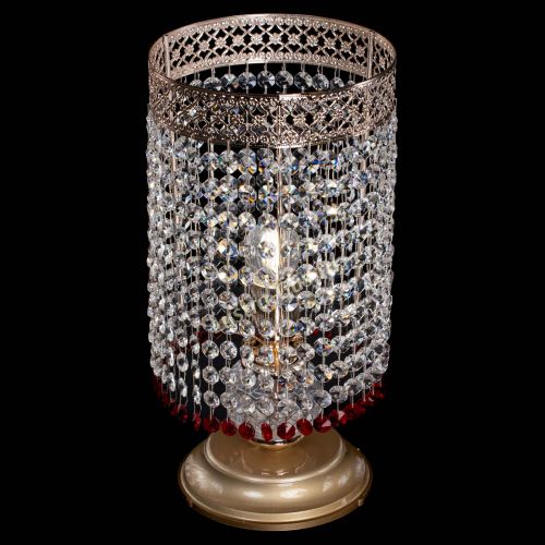 Настольная лампа Венеция оптикон №1 красная в Самаре Гусь Хрустальный