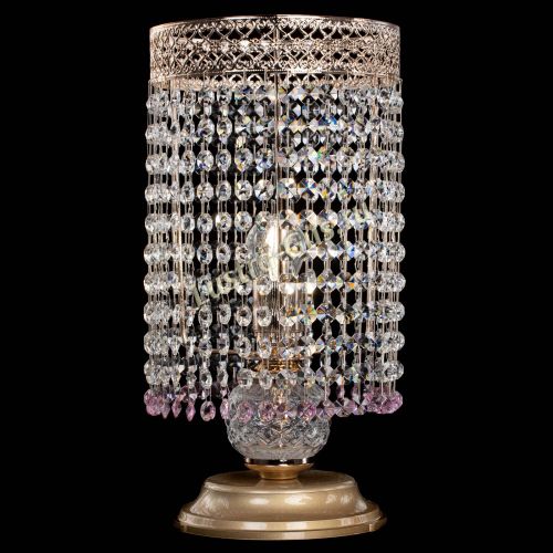Настольная лампа Венеция оптикон №1 розовая в Самаре Гусь Хрустальный