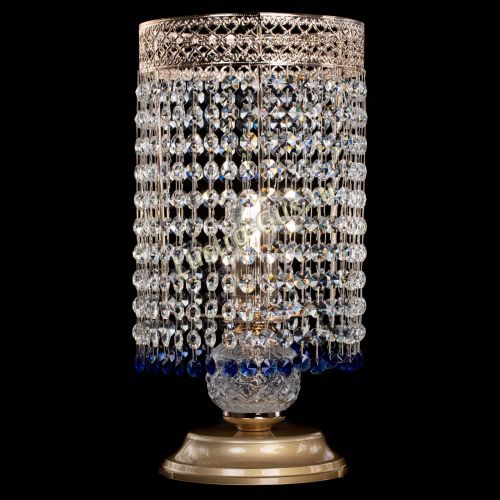 Настольная лампа Венеция оптикон №1 синяя в Самаре Гусь Хрустальный
