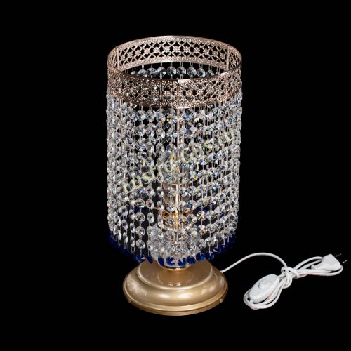 Настольная лампа Венеция оптикон №1 синяя в Самаре Гусь Хрустальный