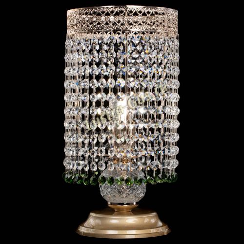Настольная лампа Венеция оптикон №1 зеленая в Самаре Гусь Хрустальный