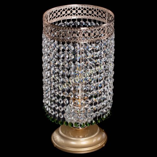 Настольная лампа Венеция оптикон №1 зеленая в Самаре Гусь Хрустальный