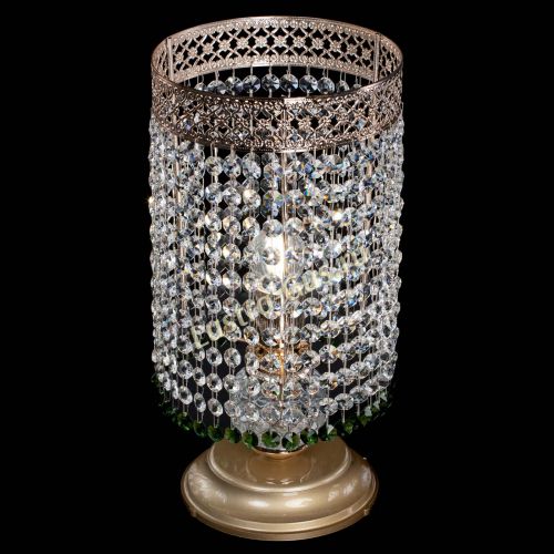 Настольная лампа Венеция оптикон №1 зеленая в Самаре Гусь Хрустальный