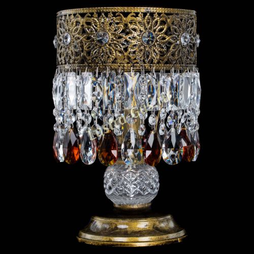 Настольная лампа Восток с пластинками под бронзу Чайная в Самаре Гусь Хрустальный