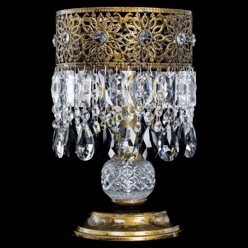 Настольная лампа Восток с пластинками под бронзу Черная в Самаре Гусь Хрустальный