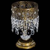 Настольная лампа Восток с пластинками под бронзу Черная в Самаре