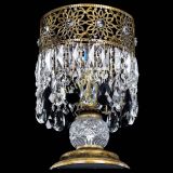 Настольная лампа Восток с пластинками под бронзу Черная в Самаре