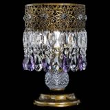 Настольная лампа Восток с пластинками под бронзу Фиолетовая в Самаре