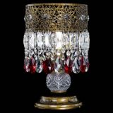 Настольная лампа Восток с пластинками под бронзу Красная в Самаре