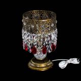 Настольная лампа Восток с пластинками под бронзу Красная в Самаре