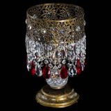 Настольная лампа Восток с пластинками под бронзу Красная в Самаре