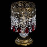 Настольная лампа Восток с пластинками под бронзу Красная в Самаре