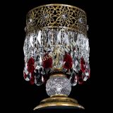 Настольная лампа Восток с пластинками под бронзу Красная в Самаре