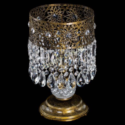 Настольная лампа Восток с пластинками под бронзу в Самаре Гусь Хрустальный