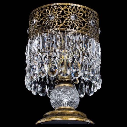 Настольная лампа Восток с пластинками под бронзу в Самаре Гусь Хрустальный