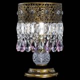 Настольная лампа Восток с пластинками под бронзу Розовая в Самаре