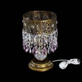 Настольная лампа Восток с пластинками под бронзу Розовая в Самаре