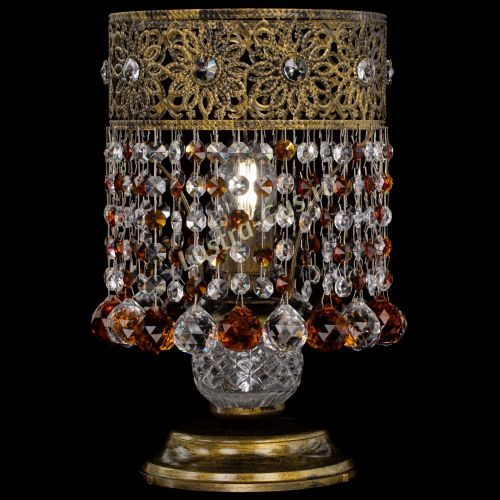 Настольная лампа Восток с шарами под бронзу Чайная в Самаре Гусь Хрустальный