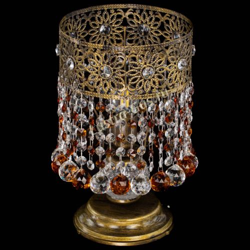 Настольная лампа Восток с шарами под бронзу Чайная в Самаре Гусь Хрустальный