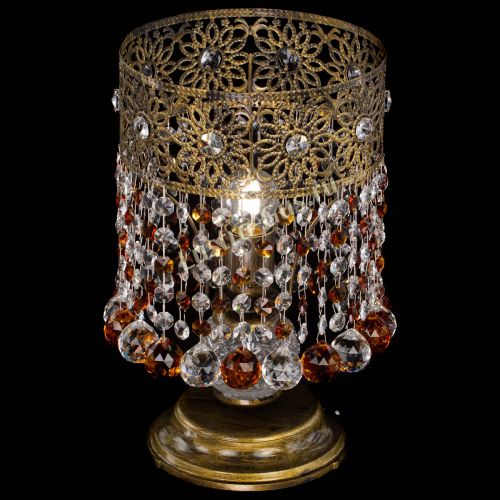 Настольная лампа Восток с шарами под бронзу Чайная в Самаре Гусь Хрустальный